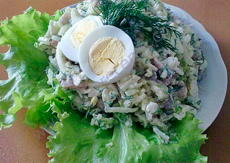 Салат из сельди - лучшие рецепты. Как правильно и вкусно приготовить салат из сельди.
