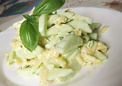 Салат из огурцов с сыром - лучшие рецепты. Как правильно и вкусно приготовить салат из огурцов с сыром
