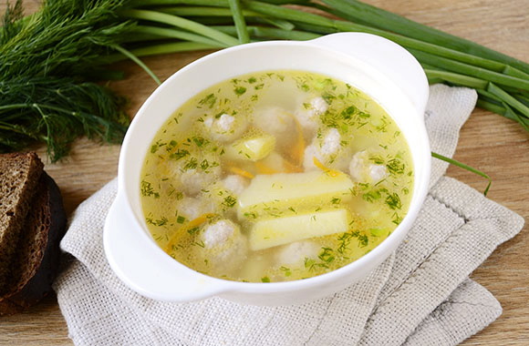 Восхитительный картофельный суп с фрикадельками