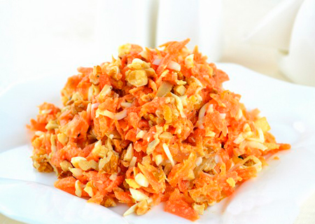 Салат из вареной моркови - лучшие рецепты. Как правильно и вкусно приготовить салат с вареной морковкой.