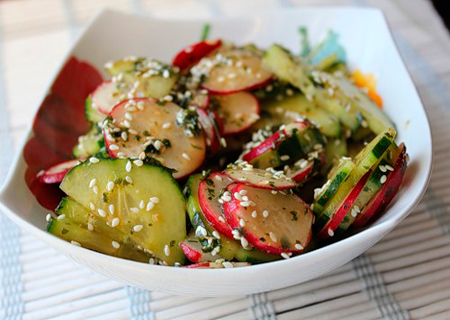 Японские салаты - лучшие рецепты. Как правильно и вкусно приготовить японский салат.