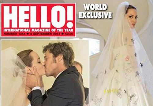 Фото свадьбы Джоли и Питта появятся на обложке глянцевого журнала