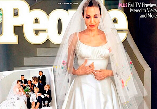 Джоли и Питт продали свадебные фото за 7 млн долларов
