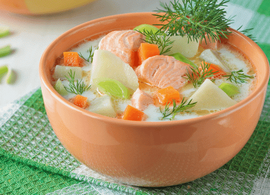 Суп из лосося - лучшие рецепты. Как правильно и вкусно приготовить суп из лосося.