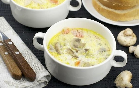 Суп из шампиньонов со сливками: классика и оригинальность. Рецепты легкого грибного супа на сливках к деловому и домашнему обеду