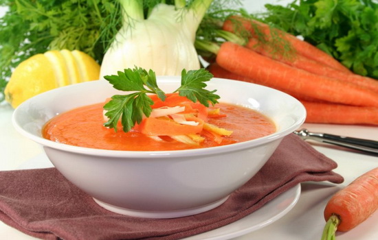 Морковный суп – солнечное блюдо на вашем столе. Как приготовить вкусный суп из моркови: рецепты сладкого или солёного блюда