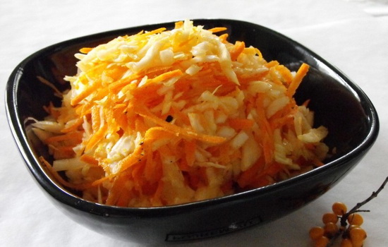 Салат из капусты и моркови с уксусом – витаминно! Рецепты салатов из капусты и моркови с уксусом: свежие и на зиму