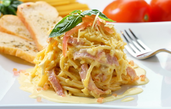 Спагетти карбонара – они пахнут Италией! Рецепты спагетти карбонара с беконом, грибами, ветчиной, курицей, креветками