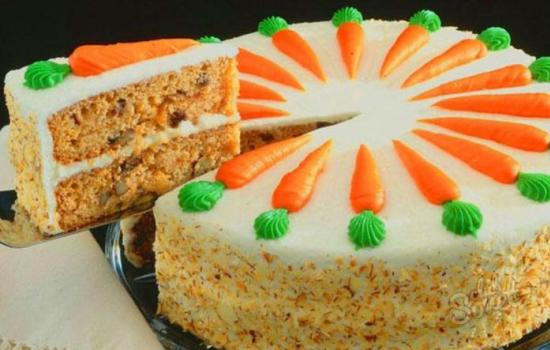 Морковный торт классический – сочный осенний десерт. Морковный торт классический со специями, сливочным сыром, орехами, шоколадом