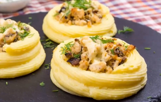Картофельные гнезда с фаршем – это красиво! Лучшие рецепты блюда для семейного ужина и торжества: готовим гнезда с фаршем